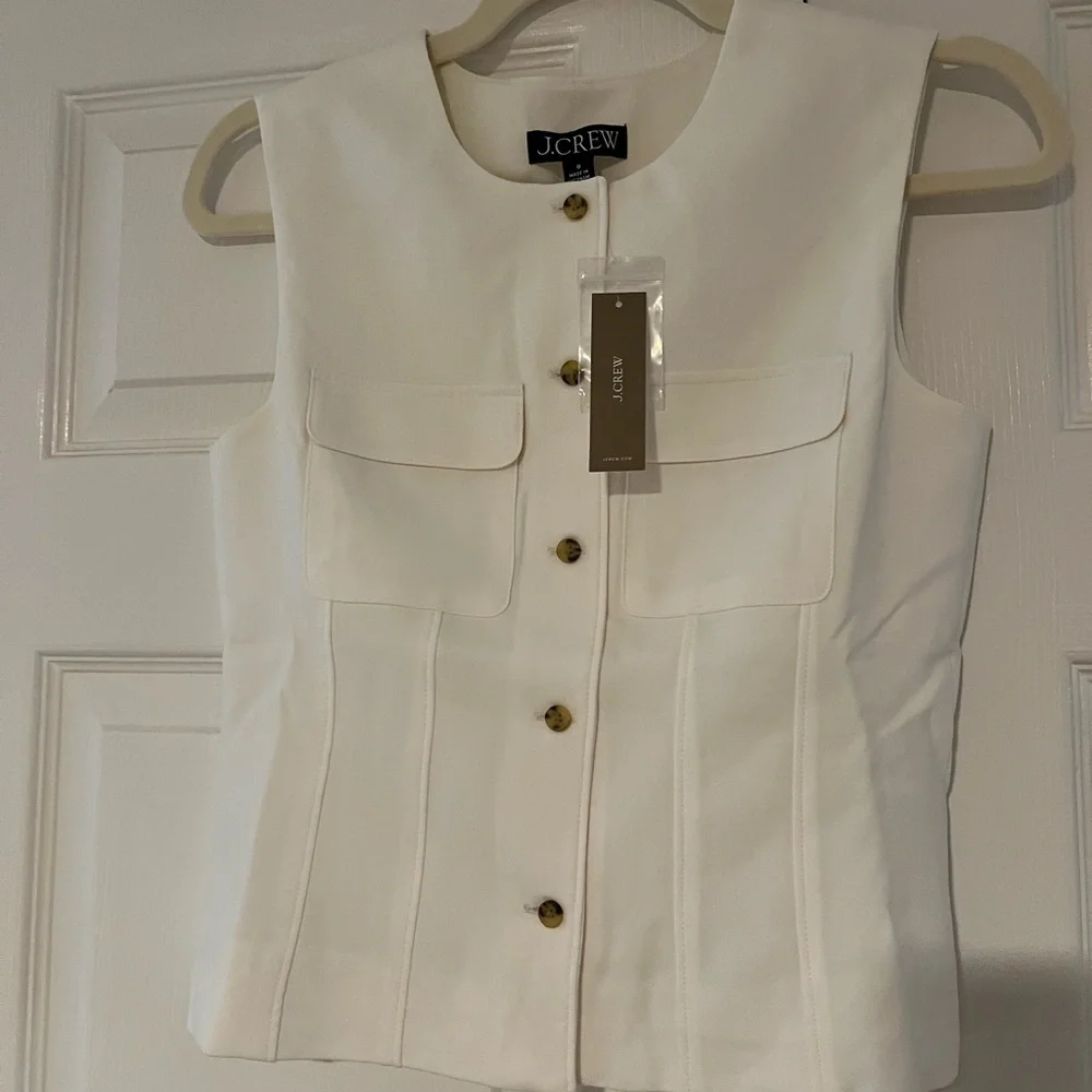 J. Crew Vest in city crepe - Picture 1 of 3